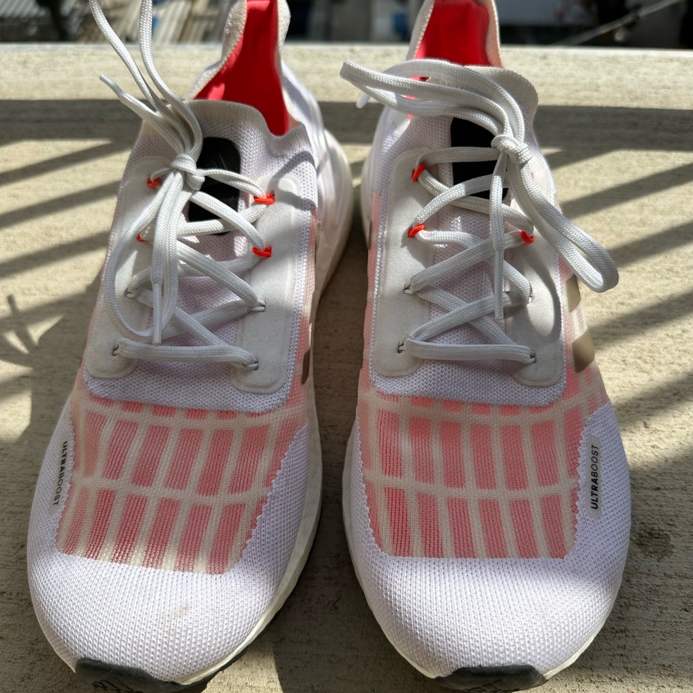 adidas White and Red Athletic Shoes